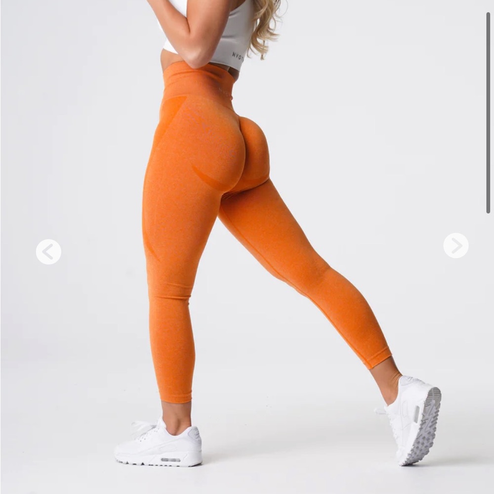 Burnt Orange Contour Seamless Leggings